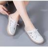 New Women's Shoes Soft Breathable Sandals Hollow White Women Casual Flat Outdoor Light Plus Size Half Slippers Women Sneakers