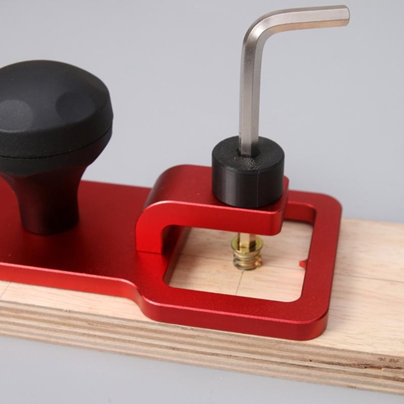 Heavy Duty Aluminum Alloy Hole Puncher Space Saving Fit for Office School Woodworking Projects Ergonomic Handle Design