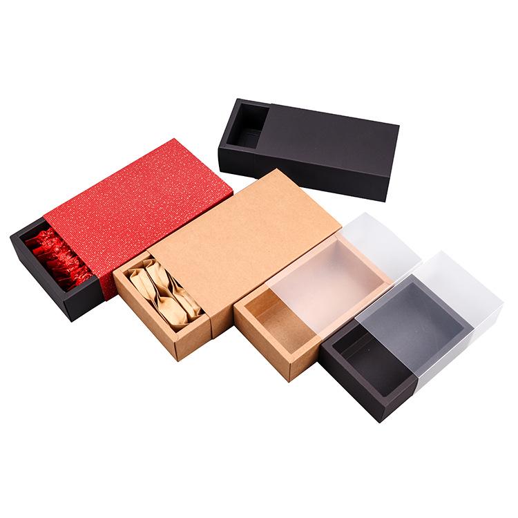 Custom Green Tea Kraft Paper Drawer Gift Box - Rectangular & Exquisite Packaging