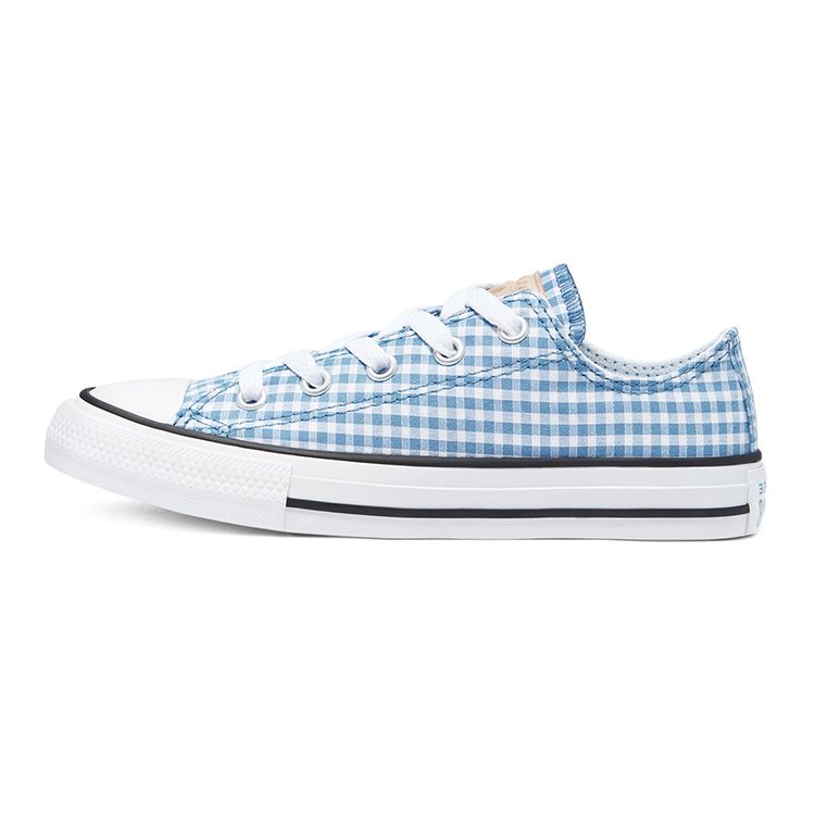 Converse Chuck Taylor All Star Low Top Comfortable Versatile Durable Breathable Low-Top Canvas Shoes Kids Sneakers Blue White 670694C