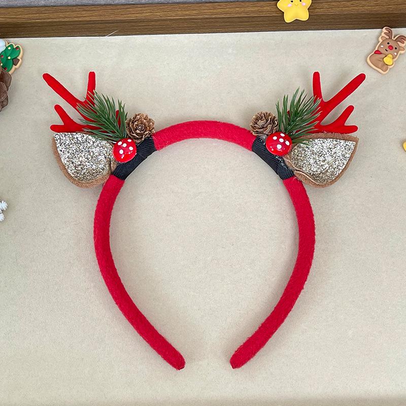 

Різдвяний обруч з оленячими рогами для жінок та дітей - Святкові прикраси для волосся