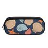 Easy Clean Portable Pencil Holder In Durable PU Leather with Internal Divider Pocket for School Office Travel