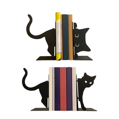 Stylish Cat Themed Bookshelf Decoration Handmade Cat Shaped Book Storage and Display Rack Exquisite Decorative Ornament