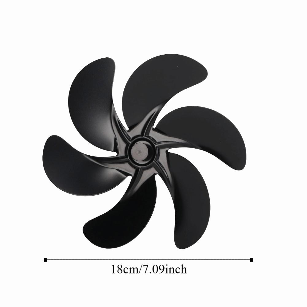 High Temperature Resistant Stove Fan Blades 6-Blades Fireplace Fan Replacement Fireplace Burner