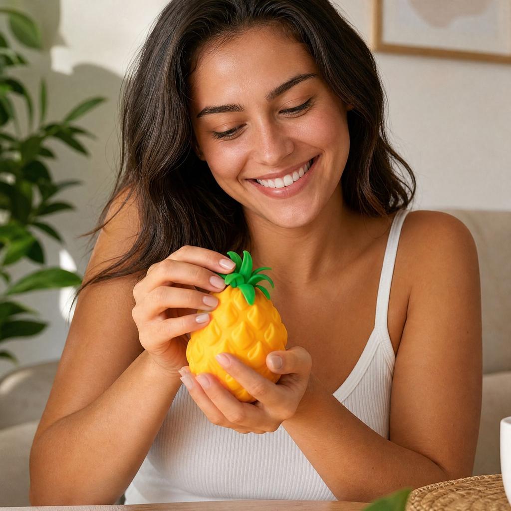 Pineapple Toy, Slow Rising Cute Soft Stress Ball for Kids and Adults
