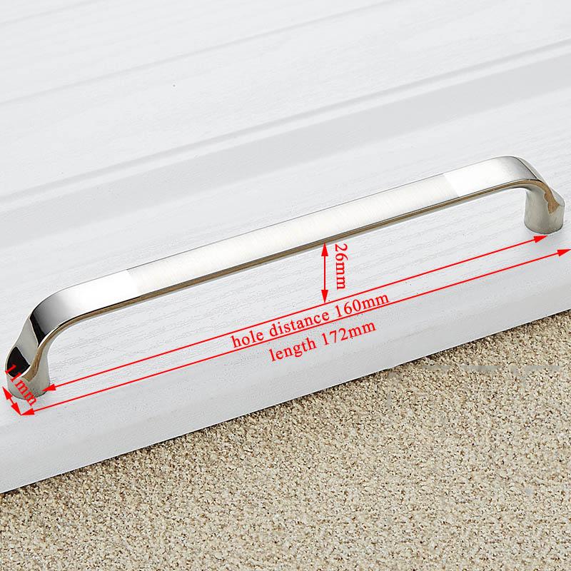 KAK Zinc Alloy Modern Cabinet Handles Kitchen Cupboard Door Pulls Drawer Knobs Handles Wardrobe Pulls Furniture Handle