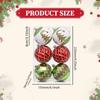 6 Pieces Christmas Ball Ornaments Tree Hanging Balls with Hole Xmas Decorations