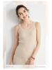 100% Pure Cashmere Striped Round Neck Slim Fit Women's Winter Vest