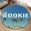 THE ROOKIE Round Area Rug,Carpet Rug for Living Room Bedroom Sofa Playroom Decor,Non-slip Floor Mat