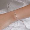 (925 Silver) Modern Flat Snake Chain Bracelet BR1795