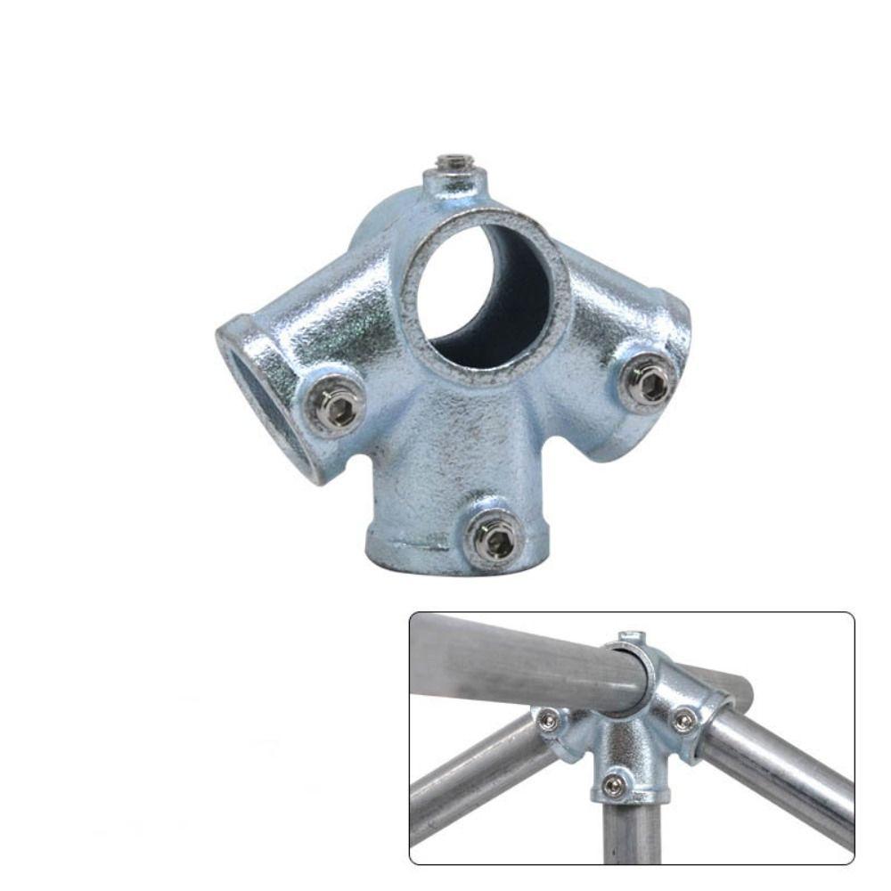 1\2''/3\4" Frame Fasteners Aluminum Alloy Steel Circular Pipe Connector  Steel Tube Shelf