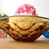 Aderia (ADERIA) Medium Bowls, Amber, Maximum 15cm x 4.5cm High, Suigetsu Design, Set of 3, Made in Japan, F-70385