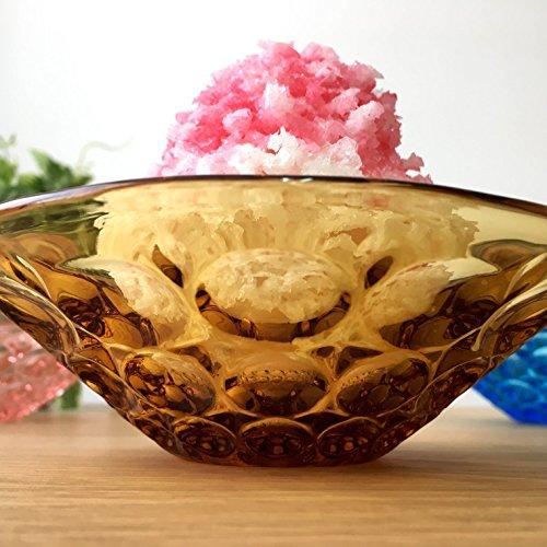 Aderia (ADERIA) Medium Bowls, Amber, Maximum 15cm x 4.5cm High, Suigetsu Design, Set of 3, Made in Japan, F-70385