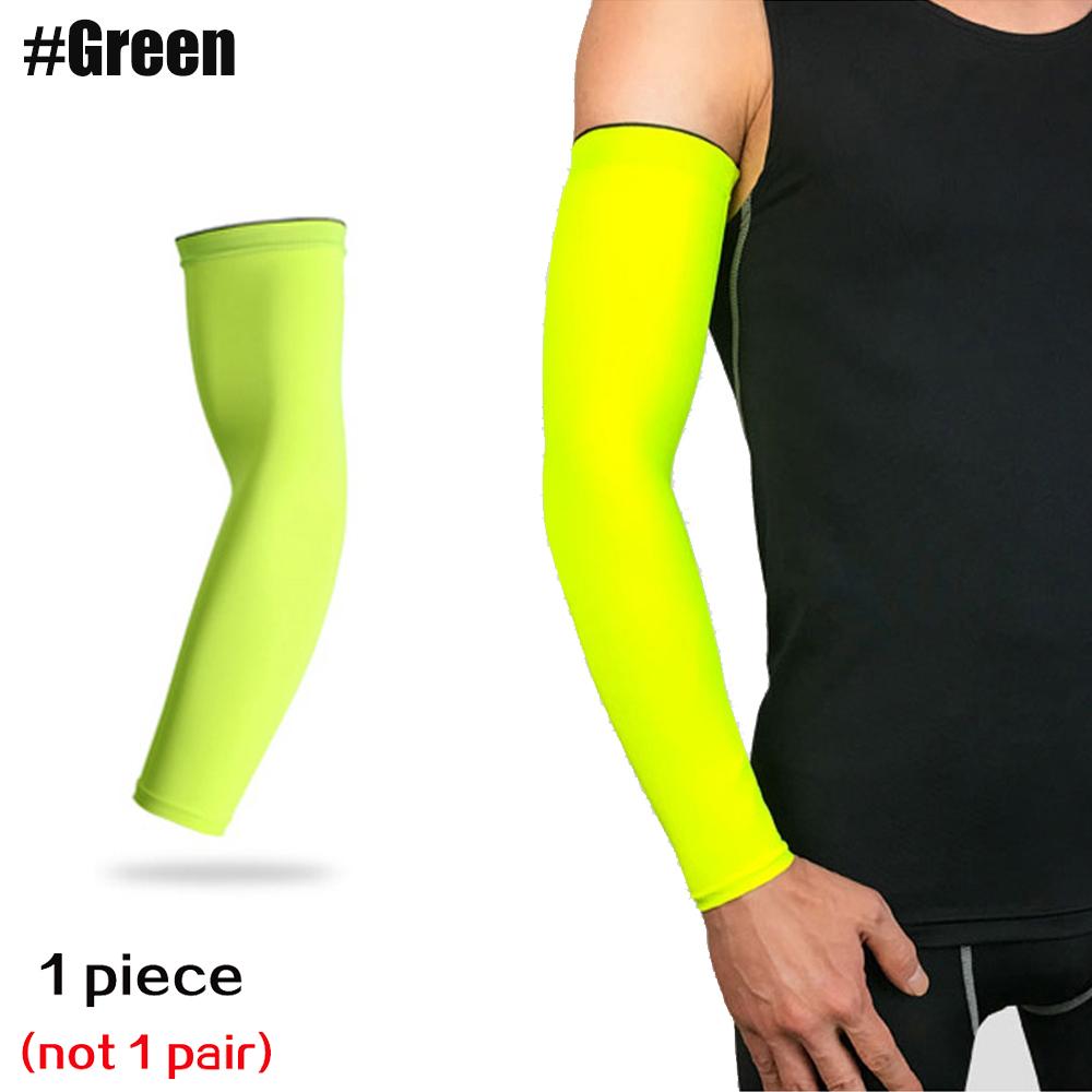 1 Pcs Sports Arm Compression Sleeve Basketball Cycling Arm Warmer Summer Running Uv Protection Volleyball Sunscreen Bands Unisex