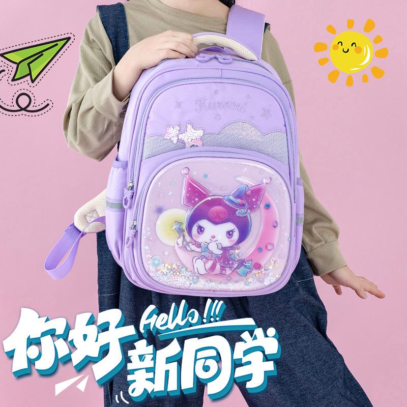 Elementary School Bag 1st To 3rd Grade Spine Protection and Burden Reduction Girl Lightweight Cartoon Cute Children's Backpack