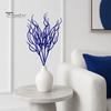 Glittery Branch Decoration Glitter Artificial Christmas Tree Pick, Sparkling Faux for Party Pick Ornament, Curly Decorative Twigs Stick Stem