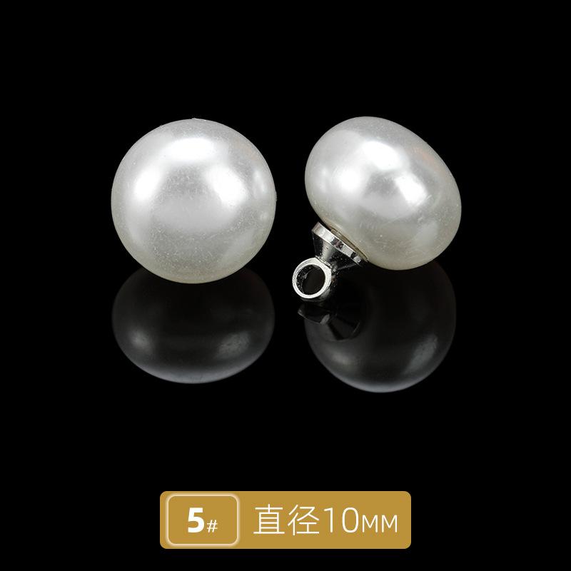 10 szt. Guzik do kardiganu Guzik do czongsamu Guzik do koszuli Perłowy Okrągły Żywiczny Guzik bez dziurki Guzik do koszuli Sukienka swetrowa Guzik z koralikami