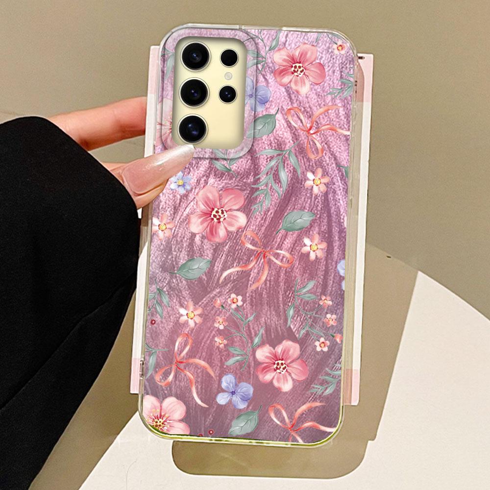 

Чехол для телефона с вишневым бантом для нескольких кошек для Samsung Galaxy A55 A16 A56 A36 A26 A14 A54 A34 A24 S25 S24 S23 Чехол Силиконовая задняя крышка Samsung A16
