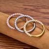 1/10PCS Stainless Steel Nose Ring Septum Clicker Hoop Earrings For Women Piercing Body Jewelry Lip Ring Zircon Hinged Segment