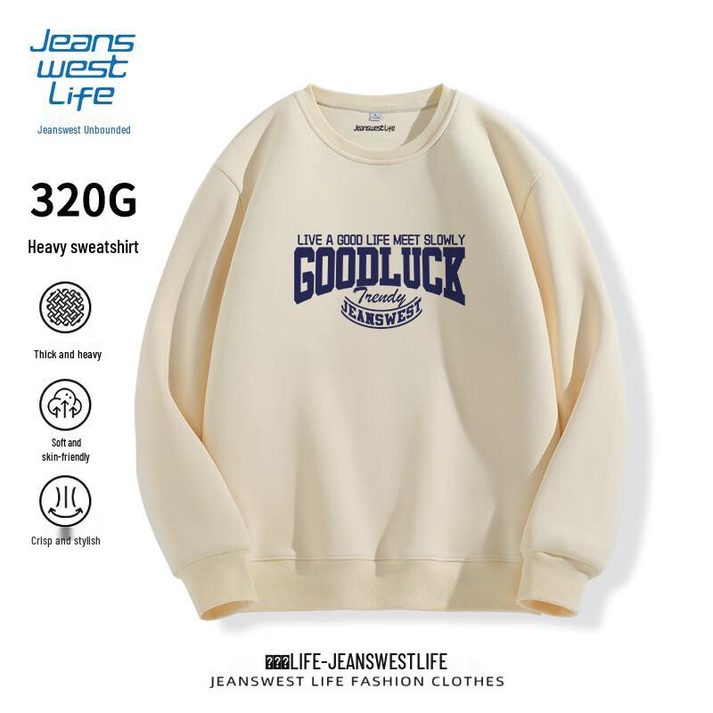 

Jeanswest Life Men s American Style Crewneck Pullover Sweatshirt 5XL
