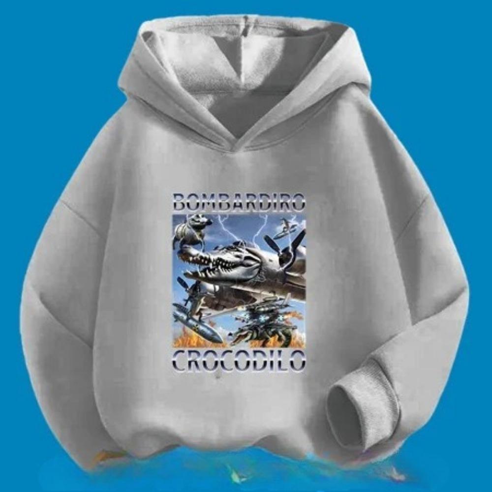 Cappuccino Printed Cartoon Children's Hoodie, Warm and Cute Hoodie for Autumn and Winter, Comfortable and Soft Top for Girl