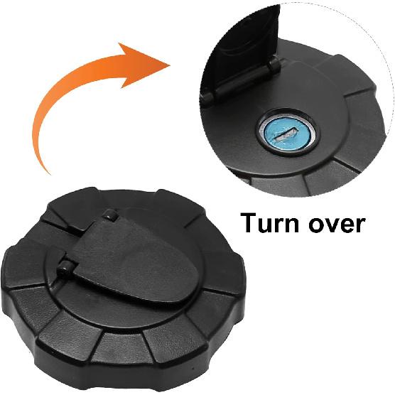 Fuel Cap Excavator Diesel Tank Cover With 2 Keys Replacement For Kubota Skid Steer Loader SVL75-2 SVL90-2 SVL95-2 KX41-3 KX91-3S KX91-3S2 U35-4