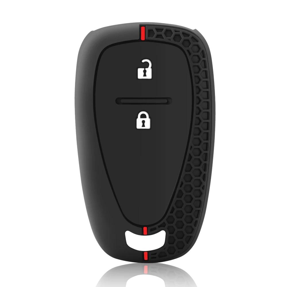 Silikon-Autoschlüsselabdeckung für Chevrolet Malibu Blazer Traverse Cruze Spark Sonic Camaro Volt Bolt Trax Seeker Onix Equino Orlando