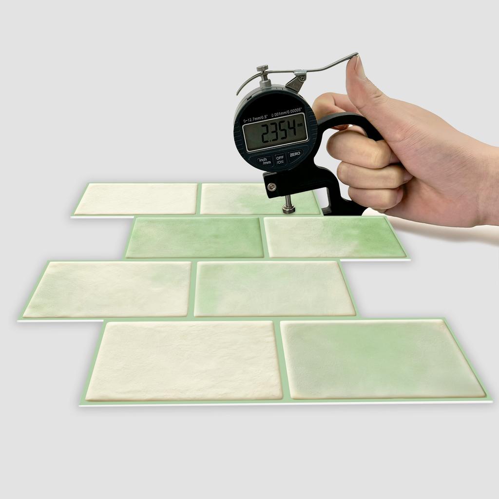 10Pcs Modern Minimalist Mosaic Stick on Backsplash for Kitchen," Peel and Stick Self Adhesive Wall Tiles Back Splashes for Bathroom Brown Marble Look