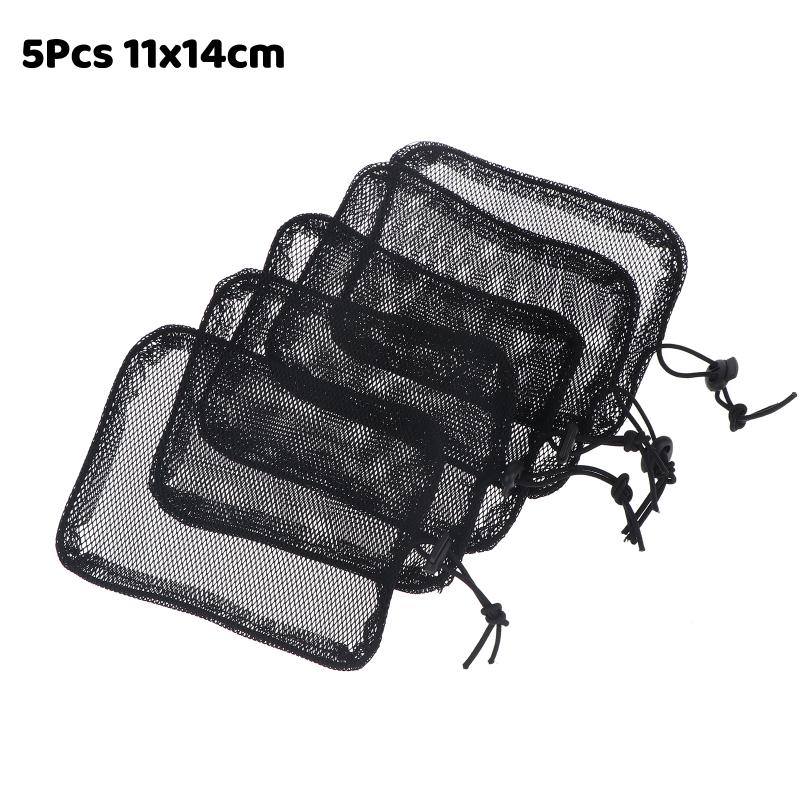 5Pcs Black Elastic Wig Net Breathable Mesh Hair Net With Adjustable Drawstring For Making Puff Bun Wig Tools Women Wig Nets