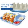 Taco Holder Silicone Taco Shells Holder Tray Reusable Bar Snacks Serving Plates For Home Kitchen Picnic Camping Barbecue Party