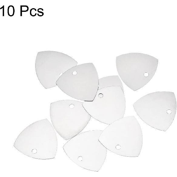 MECCANIXITY Phone Pry Opening Tools Metal 10pcs Silver 0.3mm Thick for Mobile Phone PC Tablet Laptop LCD Screen Repair, Guitar Picks