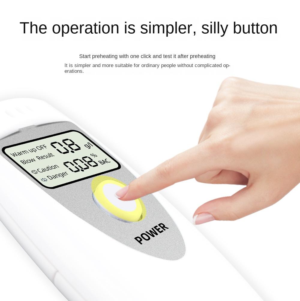 High-Precision Alcohol Concentration Detector Alcohol Measuring Instrument Digital Display Drunk Driving Breath Alcohol Tester