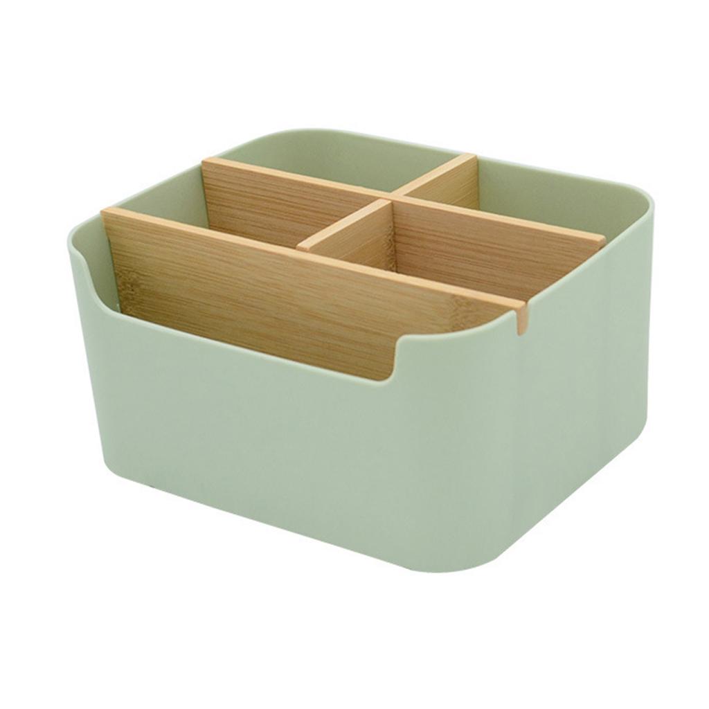 Multifunktionale Schreibtisch-Organizer mit Stifthalter Platzsparend Holz Stifthalter Aufbewahrungsbox Fernbedienungshalter