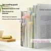 [TG835]Transparent Automatic Page Following Bookmark Clip Reusable Soft Touch Portable Reading Marker
