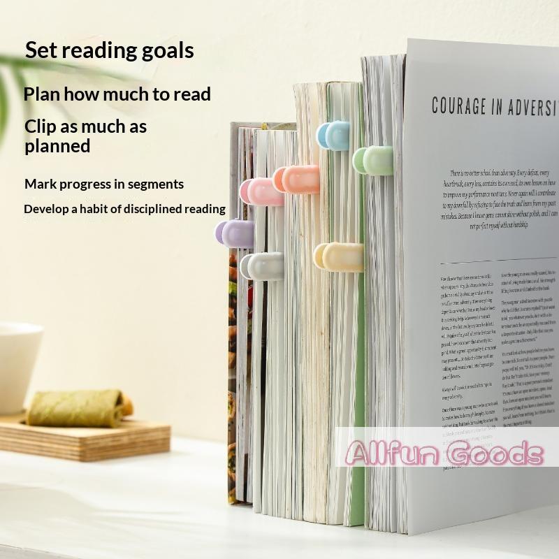 [TG835]Transparent Automatic Page Following Bookmark Clip Reusable Soft Touch Portable Reading Marker
