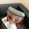 New tassel woven small bag casual simple shoulder bag messenger bag waist bag women's breast bag women's
