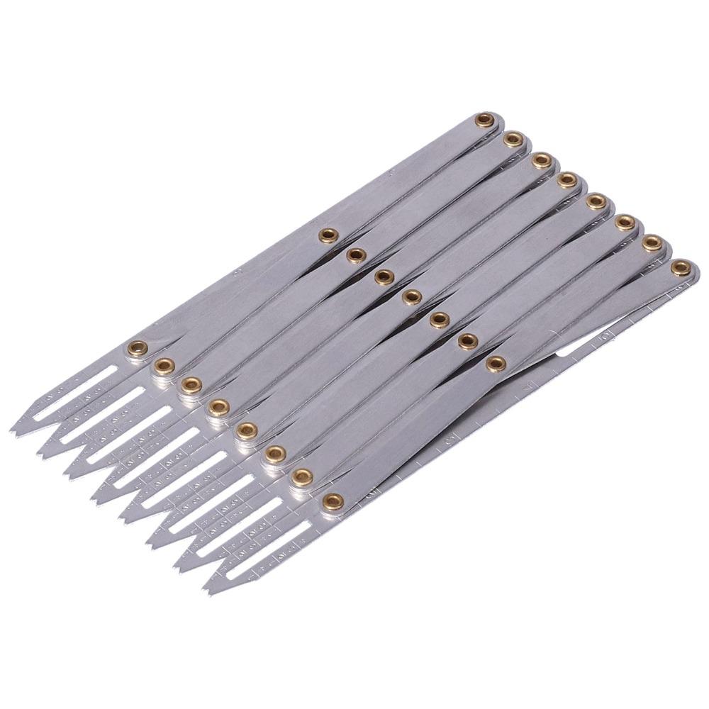 Equidistant Measuring Aluminum Sewing Gauge Marking Tool Adjustable Length Gauge  Household Use