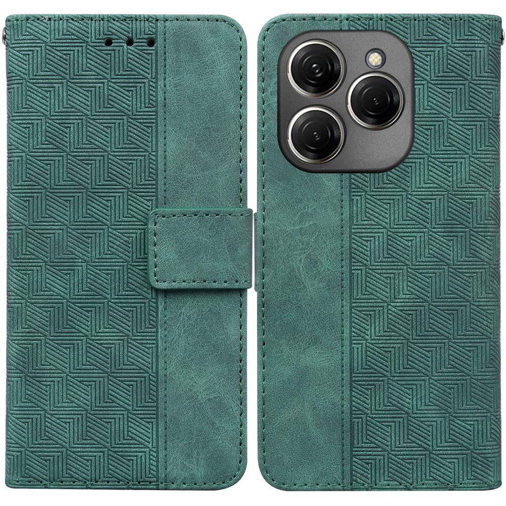 For TECNO Spark 20 Pro Case Geometry Phone Leather Cover with Wallet