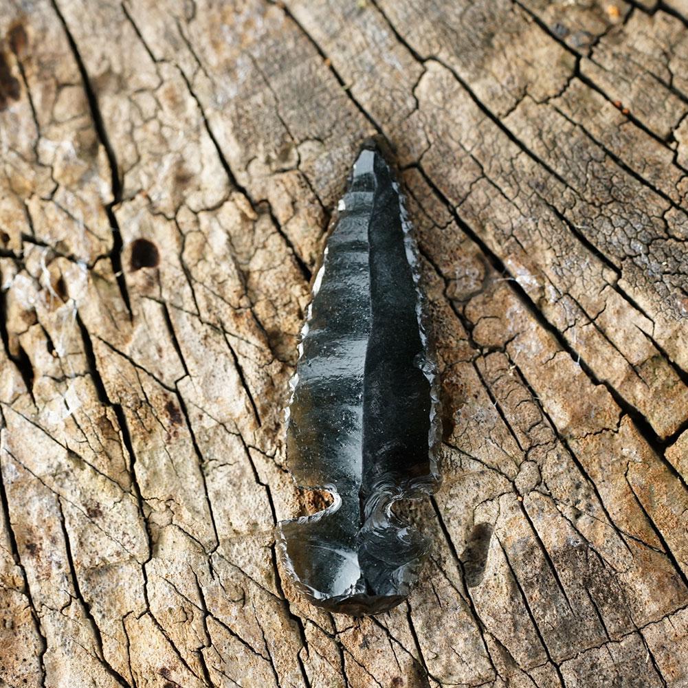 Buy Natural Obsidian Carved Arrowhead Healing Crystal Collection New S9C2 Gift D4H7 B6C5 at