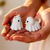 Knitted Texture Halloween Ghost Cat Dog Figurines Mini Halloween Table Decoration  Study