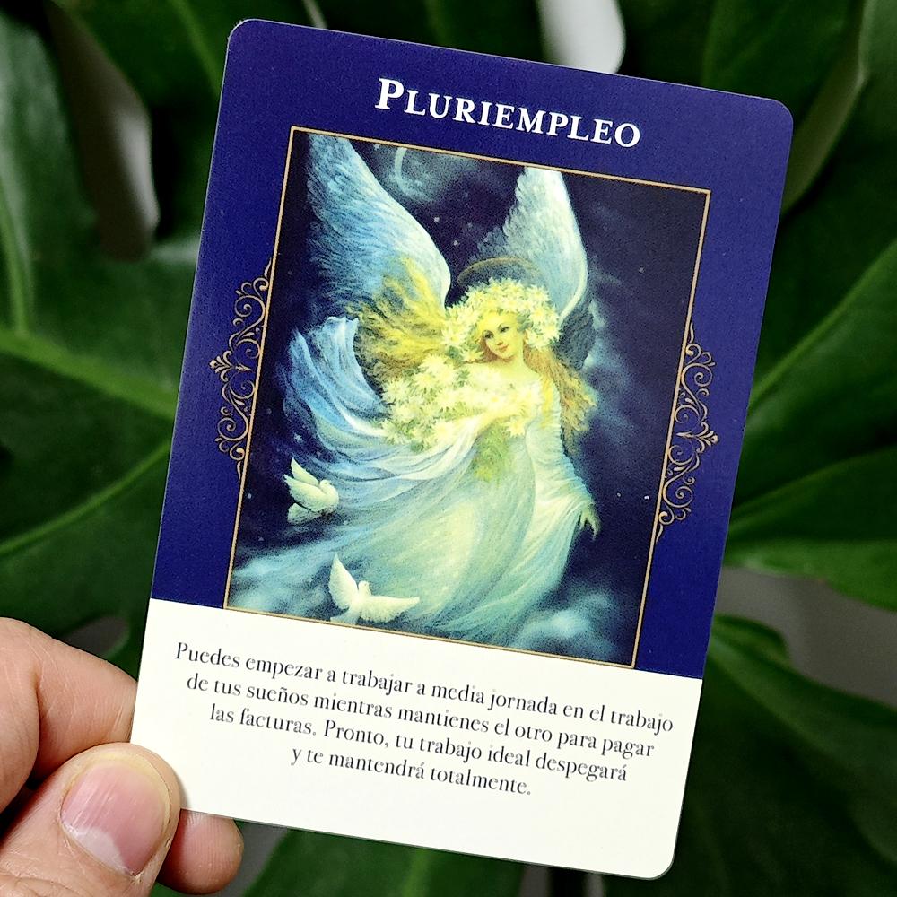 Angels of Abundance Oracle Deck Spanish Edition 44 Pcs Oracle Cards 10.4*7.3cm