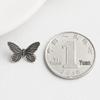 S925 Silver Retro Butterfly Spacer Bead Connector for DIY Jewelry Bracelets & Necklaces