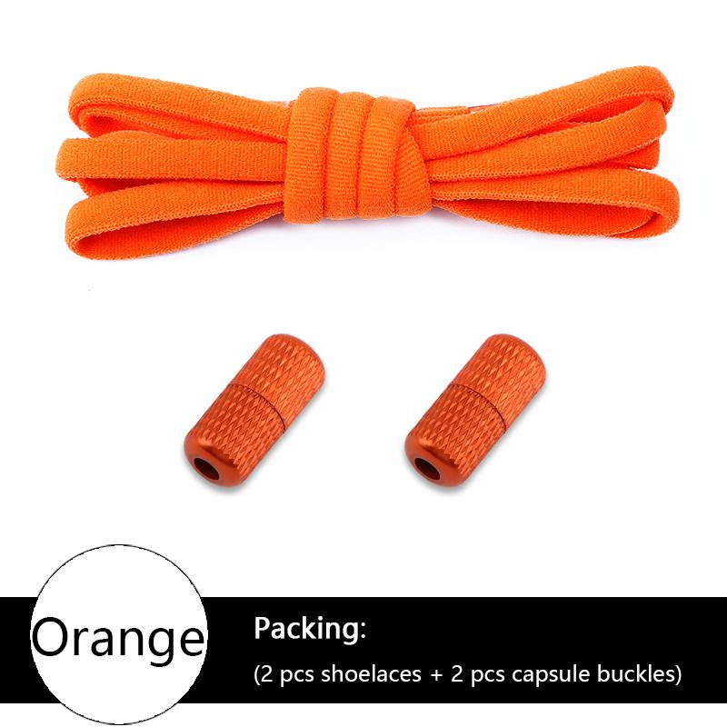 Colorful Elastic Semicircle No-Tie Shoe Laces for Sneakers Kids & Adults Metal Lock Lazy Laces Boot Shoe Strings