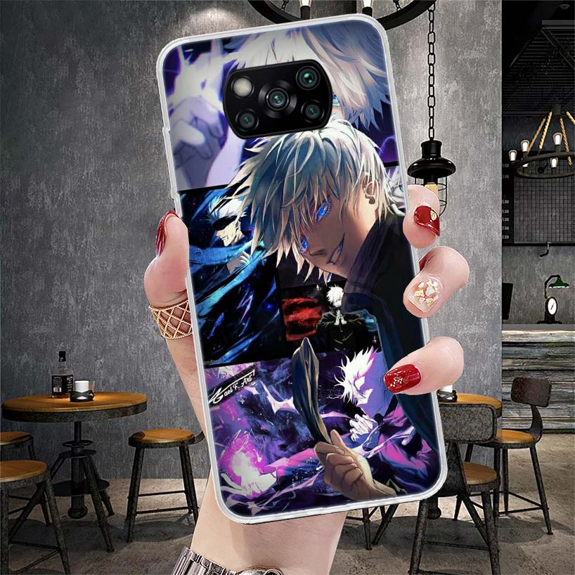 

JujuKaisen Gojo Satoru Phone Case For Xiaomi Redmi 15C 15 13C 13 Poco X5 X6 X7 F7 Ultra M7 12C 12 10 10C 9C 9A 9T 9 Fundas Poco Redmi 9C