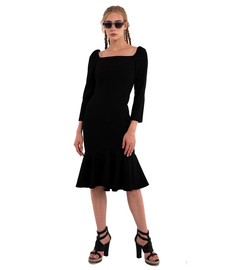 GREEDILOUS Black Square Dress