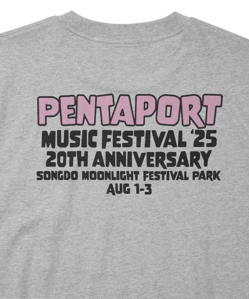 DISCUS ATHLETIC 2025 Pentaport Minnie Mouse T-Shirt Melange Grey