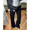 Women's High Waist Straight Leg Jeans Loose Denim Pants Japanese Street Style Trousers With Double Button Design