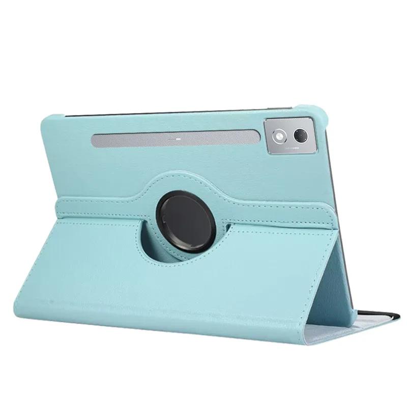Für Lenovo Xiaoxin Pad Pro 12,7 Zoll 360 Grad drehbare Lederhülle mit Wake/Sleep TB373FU/TB375FC Funda