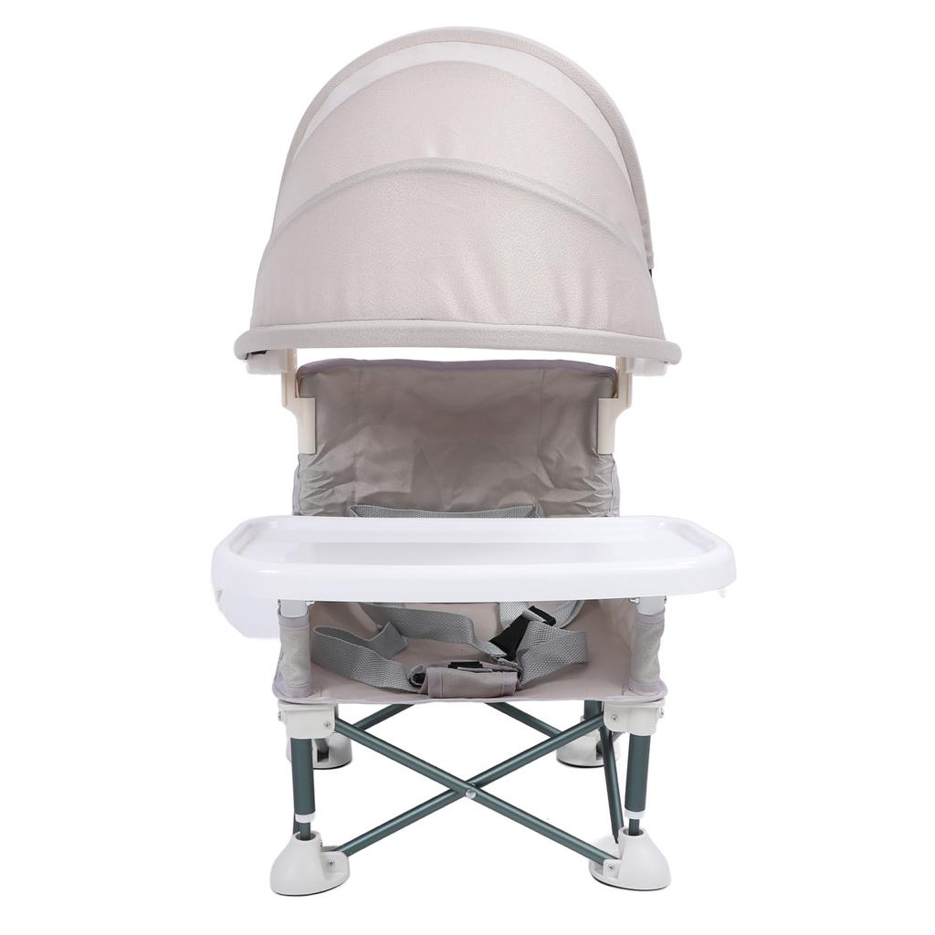 Scaun Portabil pentru Bebeluși cu Tăviță Detașabilă Centură de Siguranță pentru Copii Scaun Booster de Călătorie Pliabil pentru Bebeluși pentru
