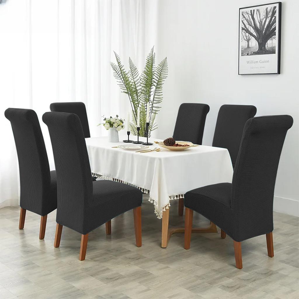 Bezug für Schrägsessel XXL Schwarzer Jacquard